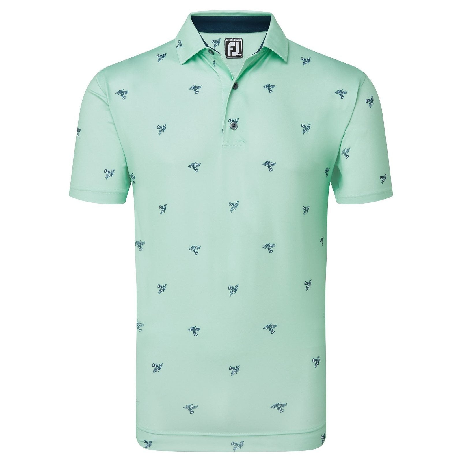 FootJoy Thistle Print Lisle Golf Polo Shirt 80888