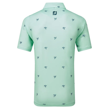 FootJoy Thistle Print Lisle Golf Polo Shirt 80888