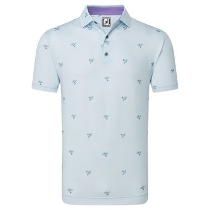 FootJoy Thistle Print Lisle Golf Polo Shirt 80889