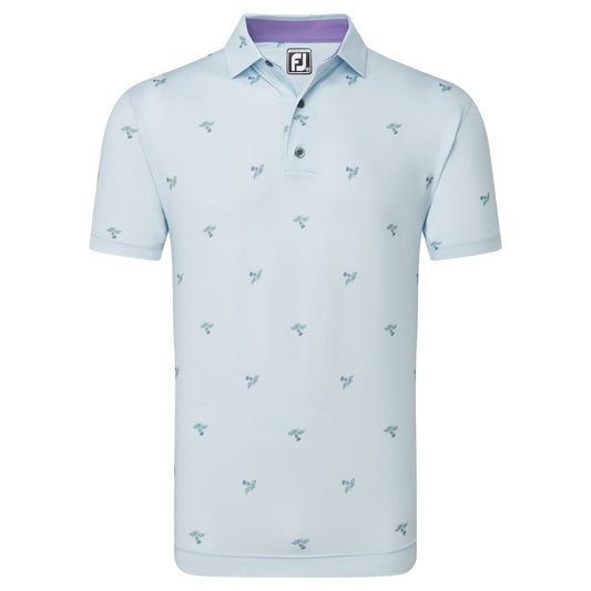 FootJoy Thistle Print Lisle Golf Polo Shirt 80889