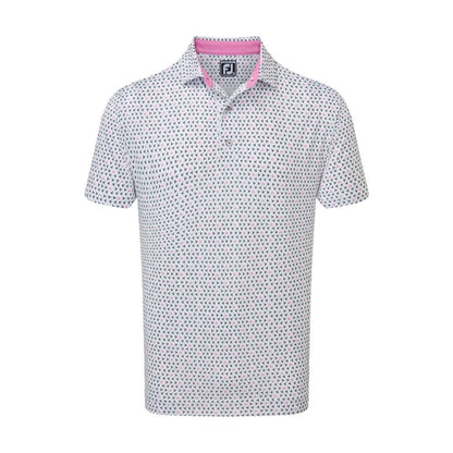 FootJoy Wasp Print Lisle Golf Polo Shirt 31935
