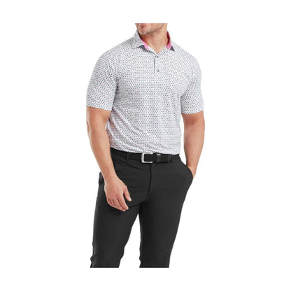 FootJoy Wasp Print Lisle Golf Polo Shirt 31935