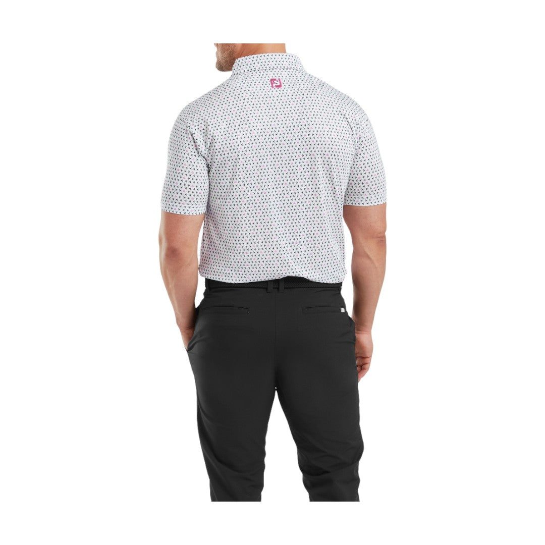 FootJoy Wasp Print Lisle Golf Polo Shirt 31935