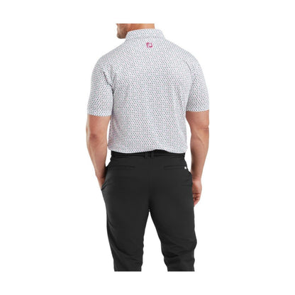 FootJoy Wasp Print Lisle Golf Polo Shirt 31935