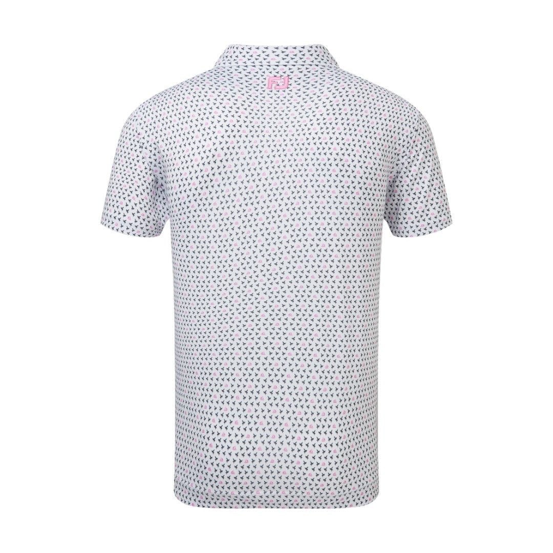 FootJoy Wasp Print Lisle Golf Polo Shirt 31935