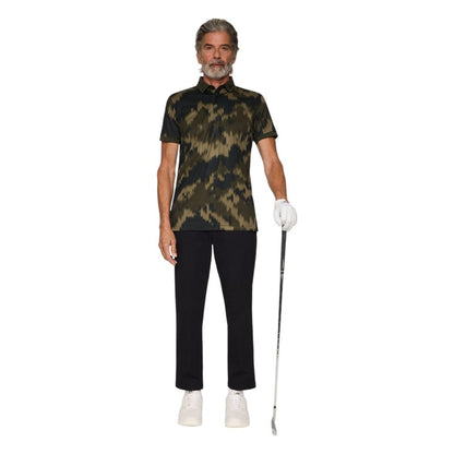 J.Lindeberg Tour Tech Print Golf Polo Shirt GMJT13043