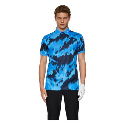 J.Lindeberg Tour Tech Print Golf Polo Shirt GMJT13043