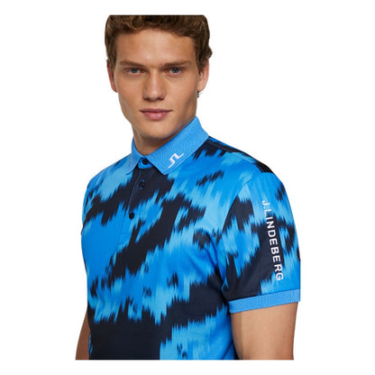 J.Lindeberg Tour Tech Print Golf Polo Shirt GMJT13043