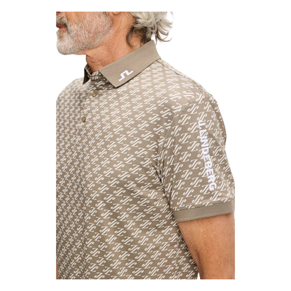 J.Lindeberg Tour Tech Print Golf Polo Shirt GMJT14652