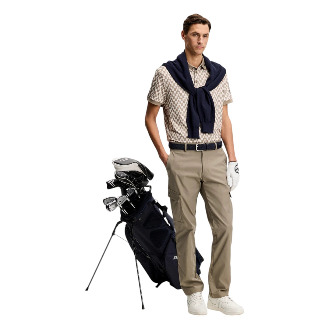 J.Lindeberg Tour Tech Print Golf Polo Shirt GMJT14652