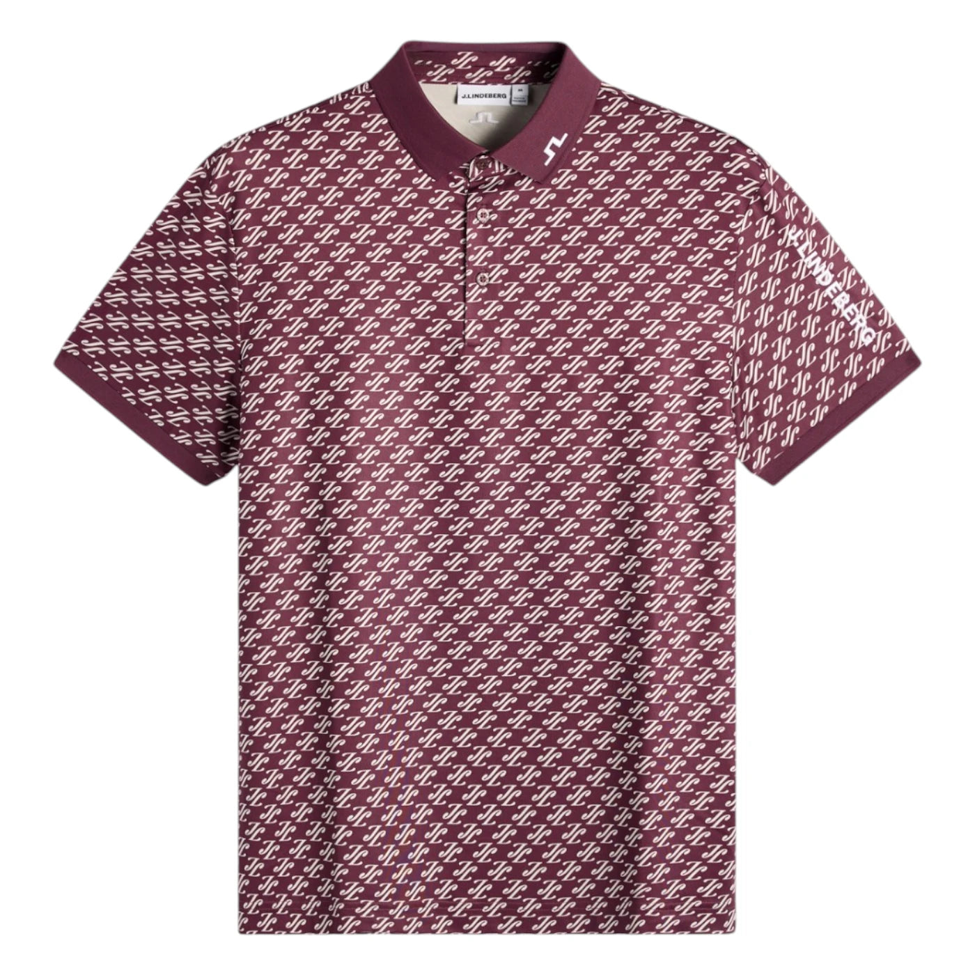 J.Lindeberg Tour Tech Print Golf Polo Shirt GMJT14652