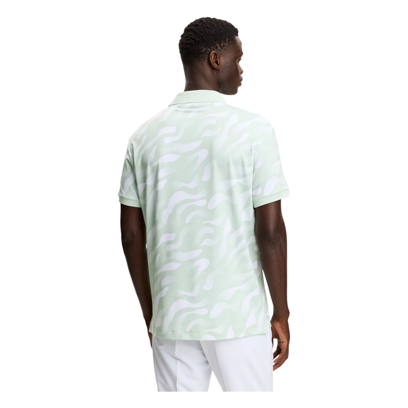 J.Lindeberg Tour Tech Print Golf Polo Shirt GMJT14652