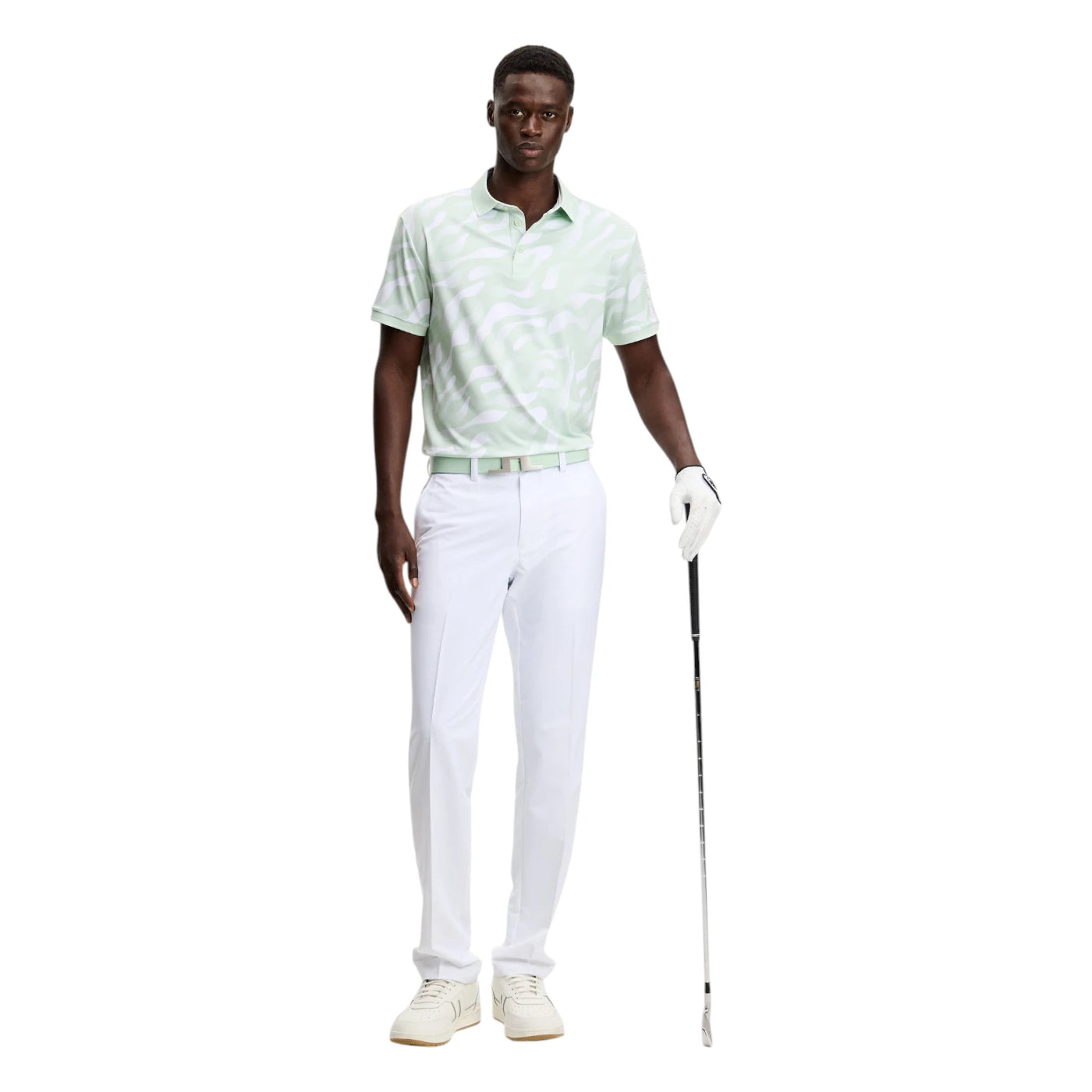 J.Lindeberg Tour Tech Print Golf Polo Shirt GMJT14652