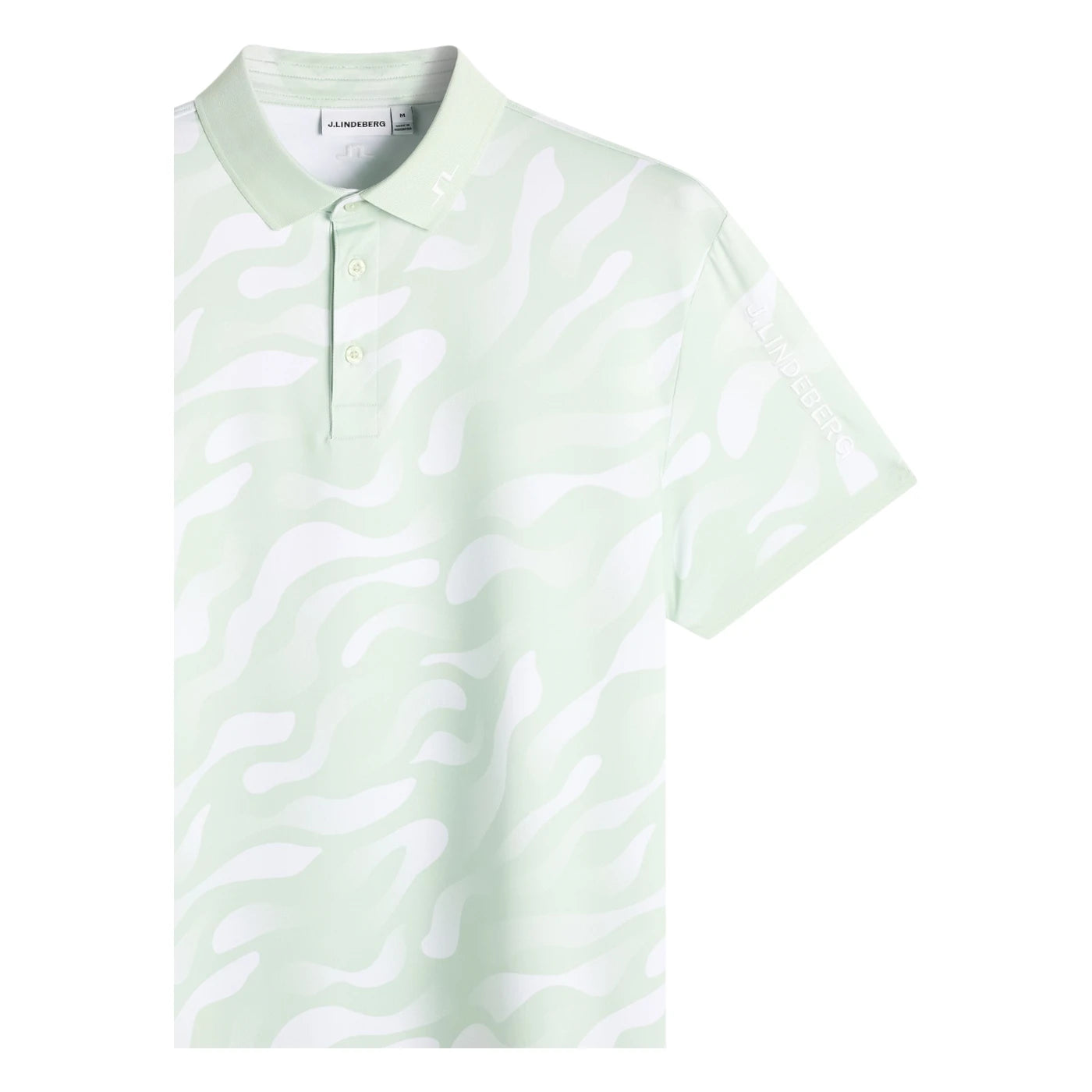 J.Lindeberg Tour Tech Print Golf Polo Shirt GMJT14652