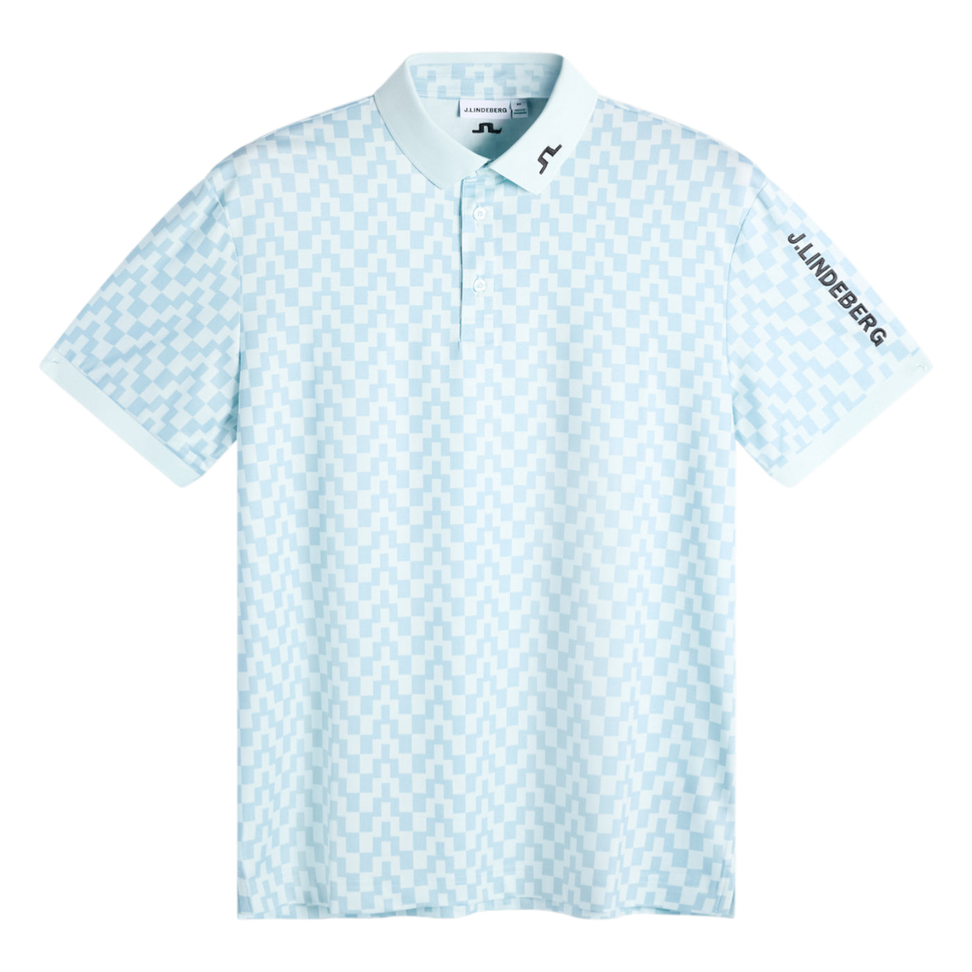 J.Lindeberg Tour Tech Print Golf Polo Shirt GMJT14652