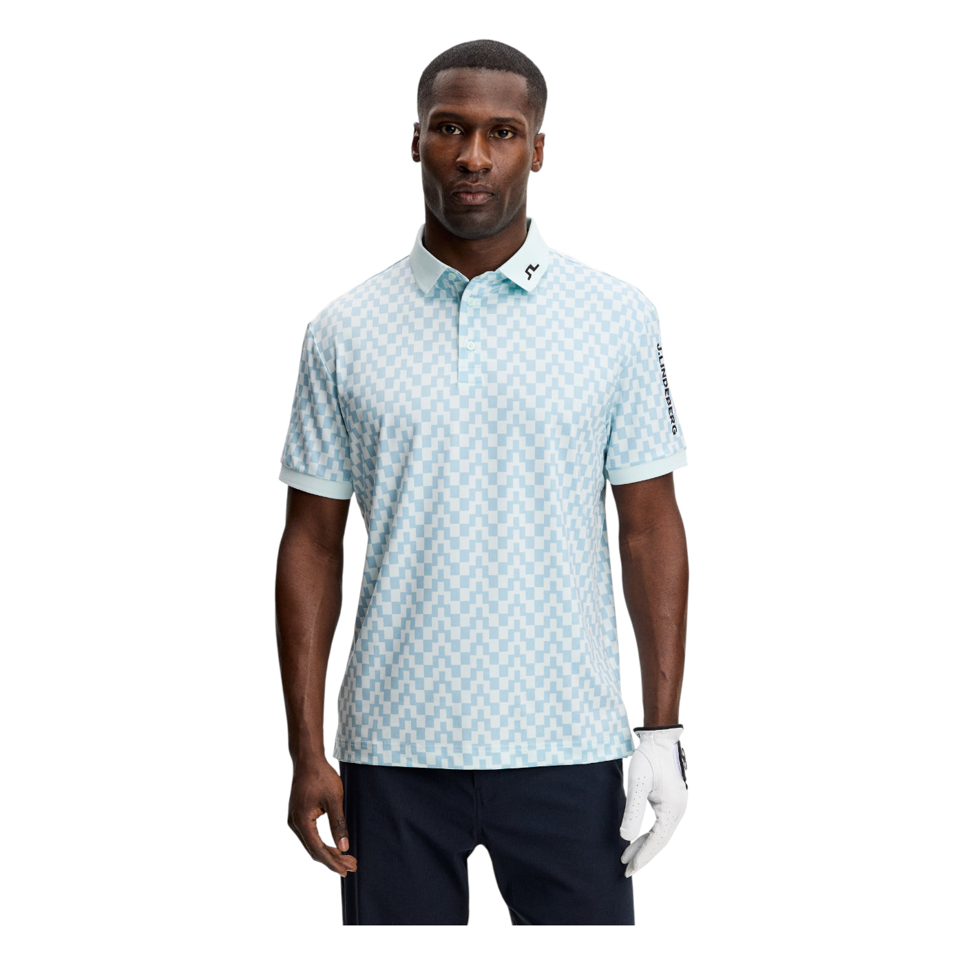 J.Lindeberg Tour Tech Print Golf Polo Shirt GMJT14652