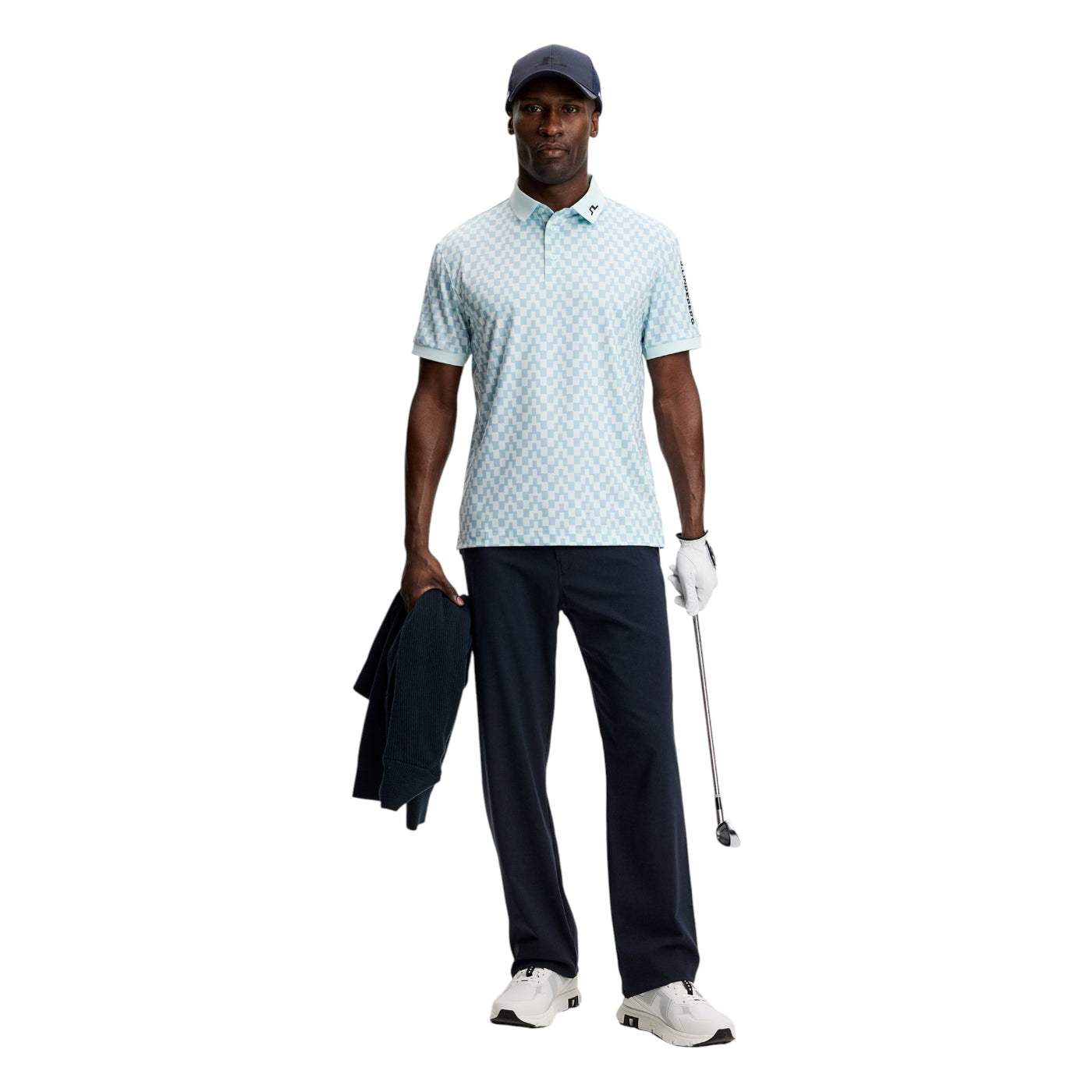J.Lindeberg Tour Tech Print Golf Polo Shirt GMJT14652