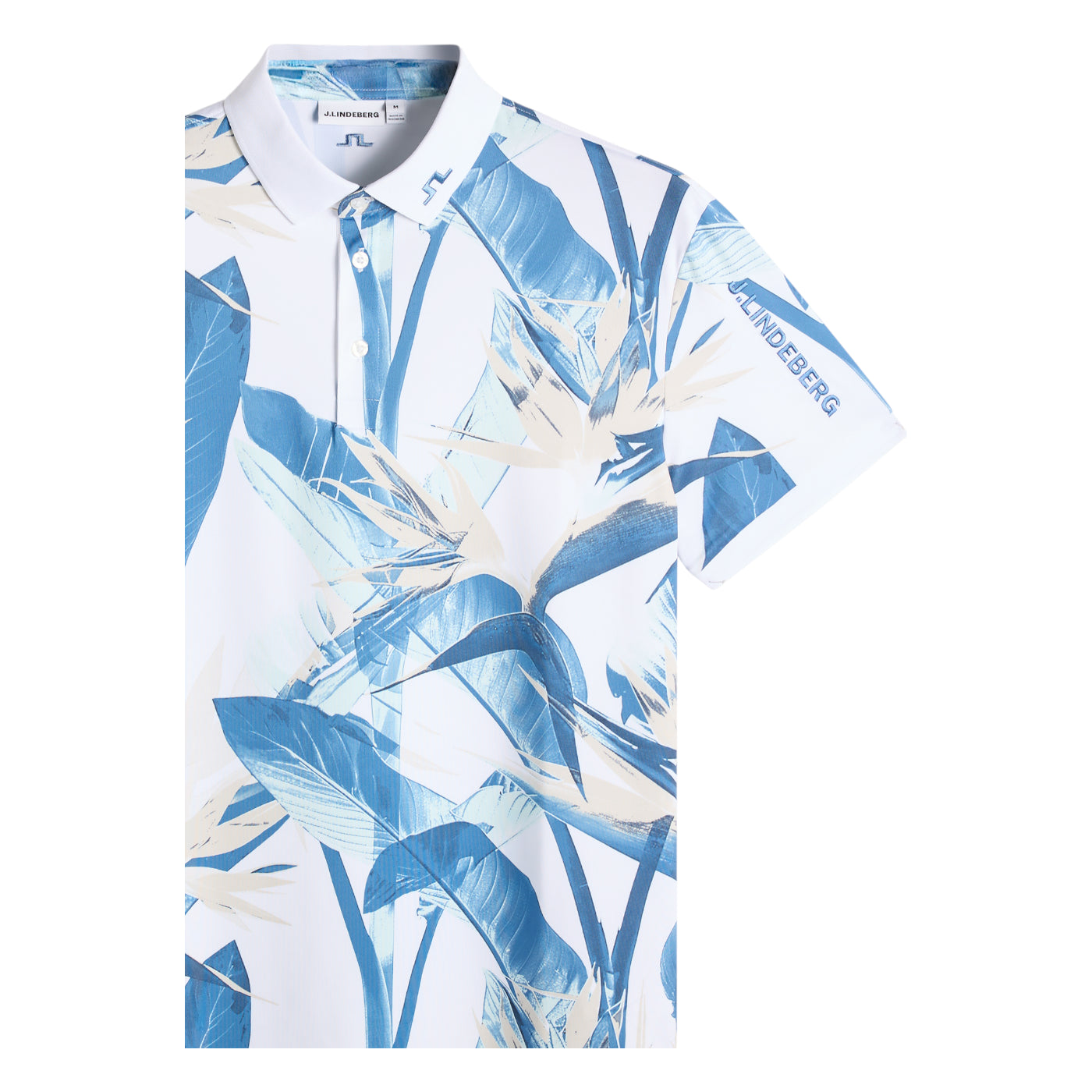 J.Lindeberg Tour Tech Print Golf Polo Shirt GMJT14652