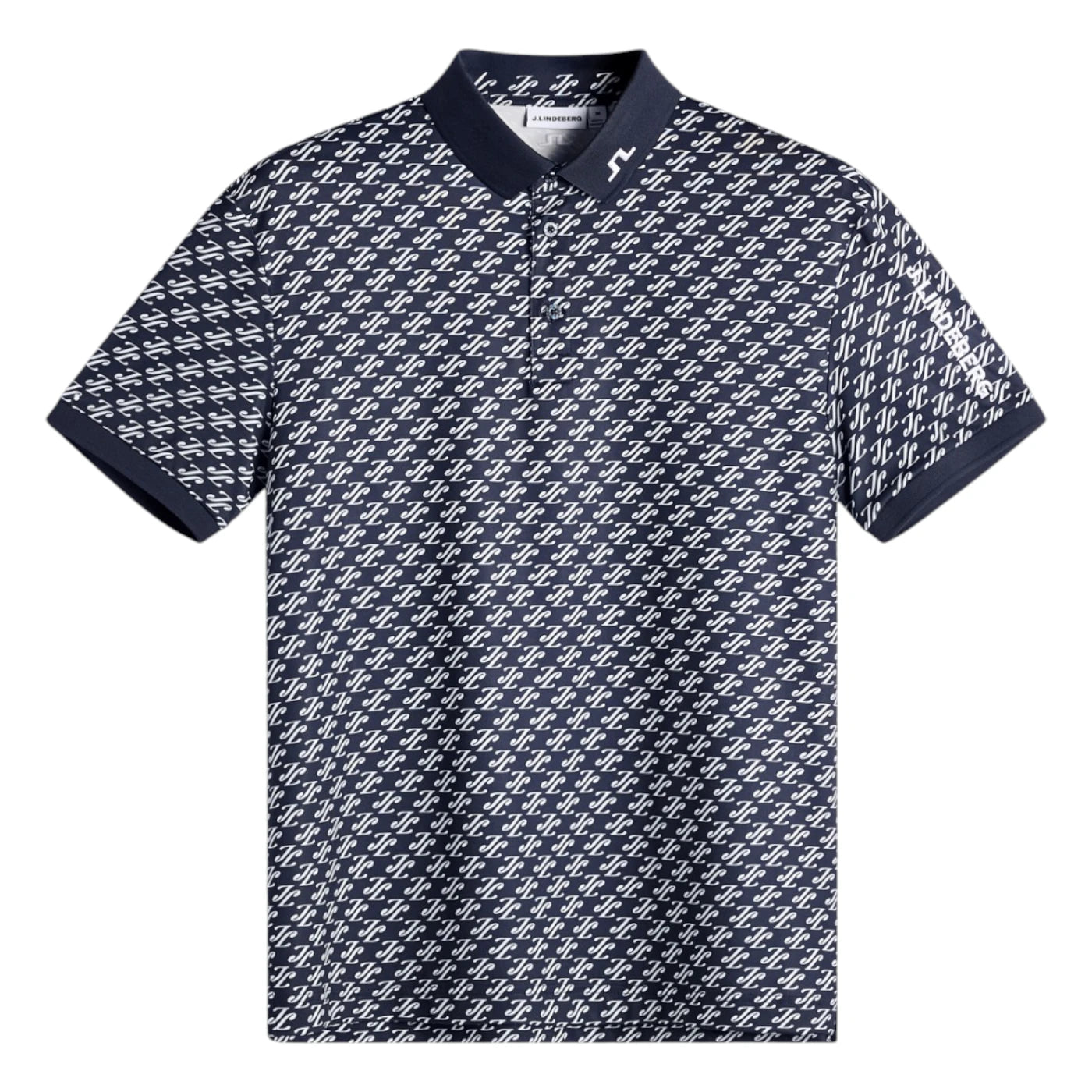 J.Lindeberg Tour Tech Print Golf Polo Shirt GMJT14652