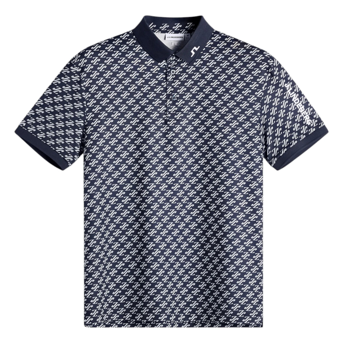 J.Lindeberg Tour Tech Print Golf Polo Shirt GMJT14652