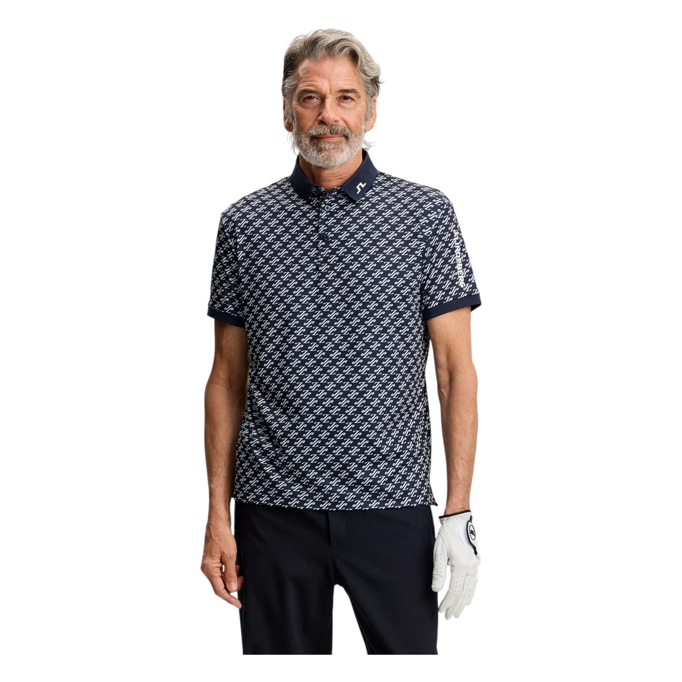 J.Lindeberg Tour Tech Print Golf Polo Shirt GMJT14652