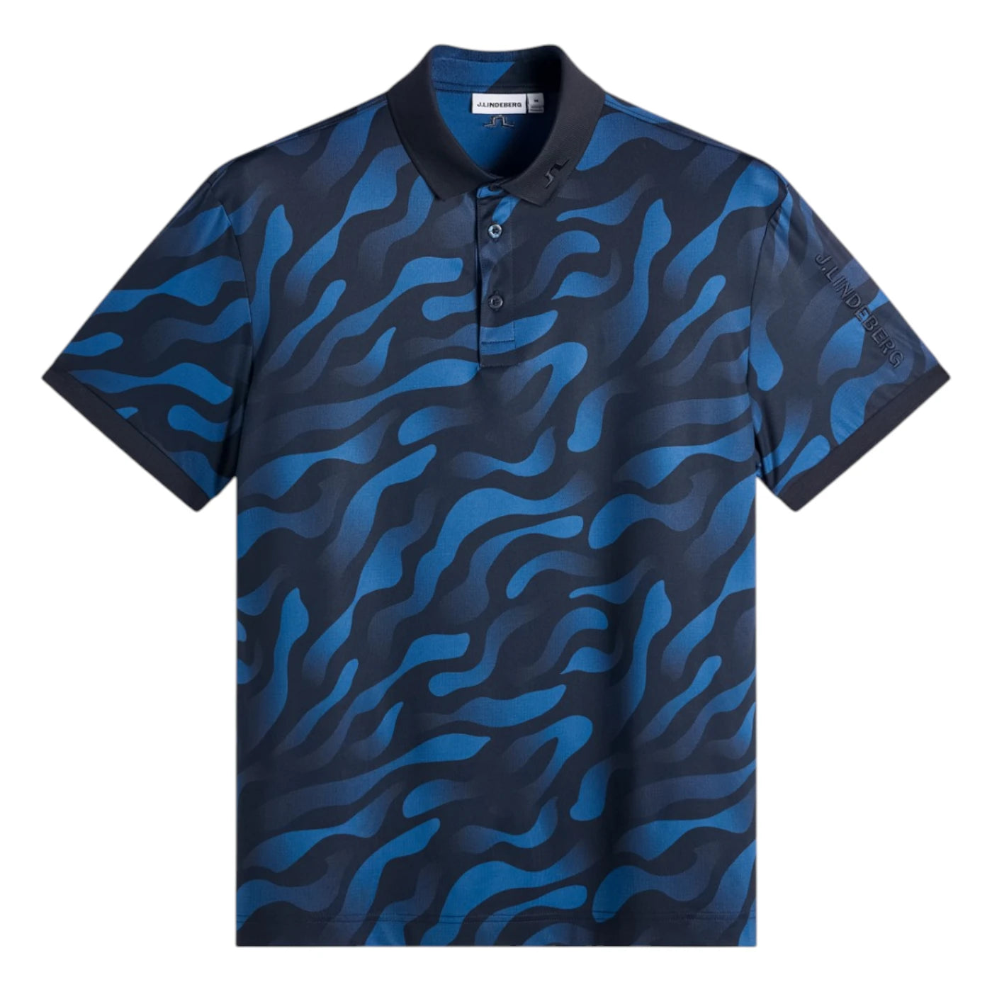 J.Lindeberg Tour Tech Print Golf Polo Shirt GMJT14652