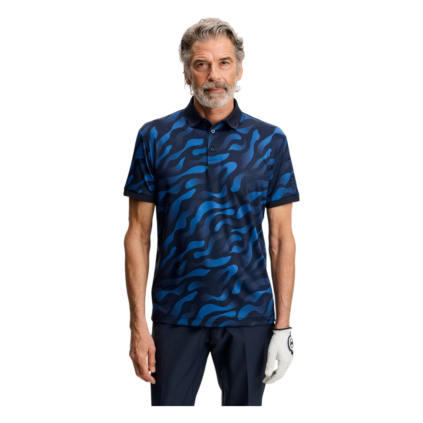 J.Lindeberg Tour Tech Print Golf Polo Shirt GMJT14652