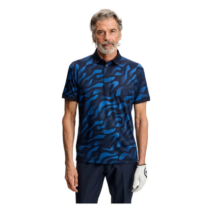 J.Lindeberg Tour Tech Print Golf Polo Shirt GMJT14652