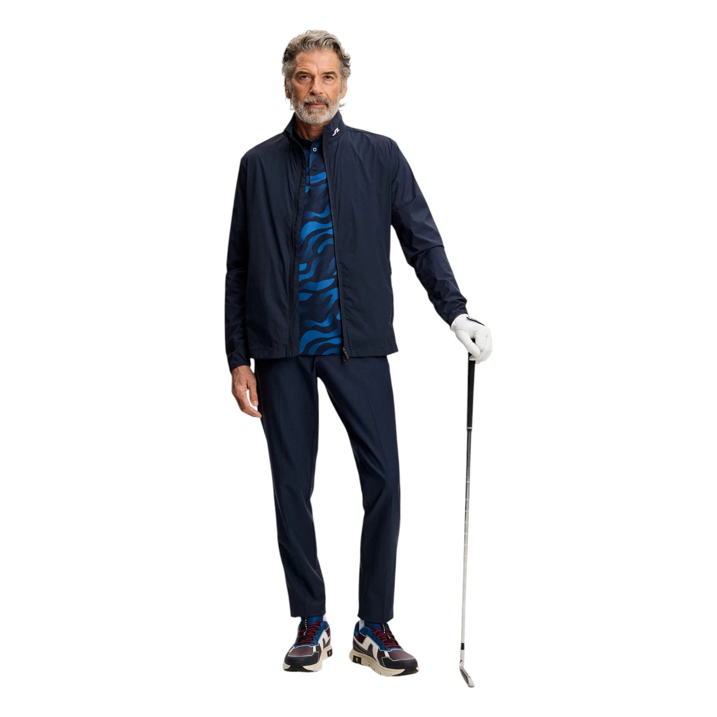 J.Lindeberg Tour Tech Print Golf Polo Shirt GMJT14652