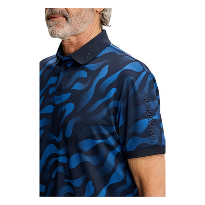 J.Lindeberg Tour Tech Print Golf Polo Shirt GMJT14652
