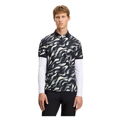 J.Lindeberg Tour Tech Print Golf Polo Shirt GMJT14652