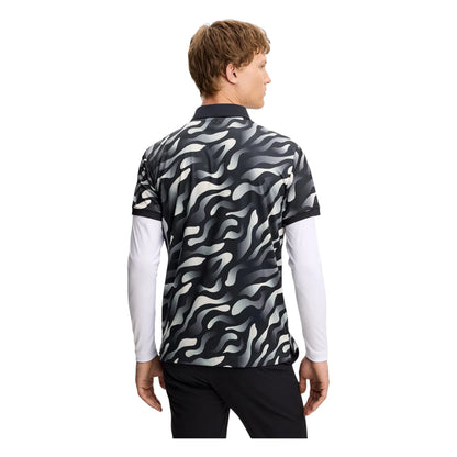 J.Lindeberg Tour Tech Print Golf Polo Shirt GMJT14652