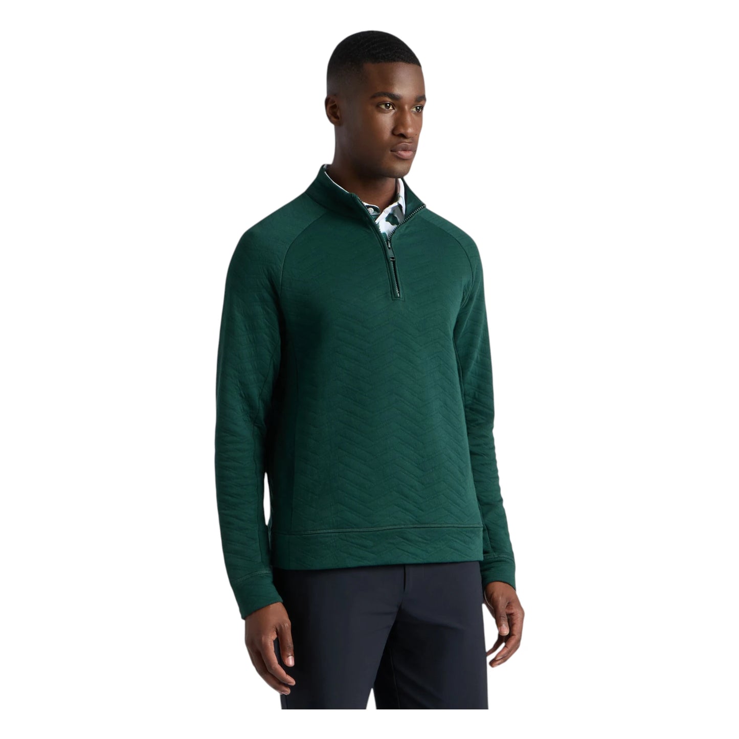 G/FORE Dunes Cotton Quilted 1/4 Zip Golf Mid Layer GMM000078