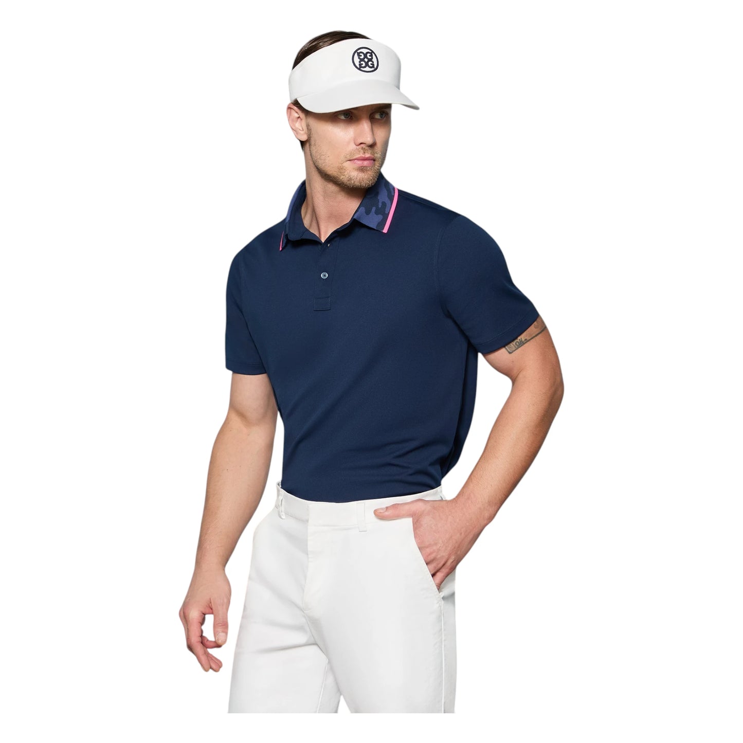 G/FORE Camo Collar Performance Pique Golf Polo Shirt GMP000134