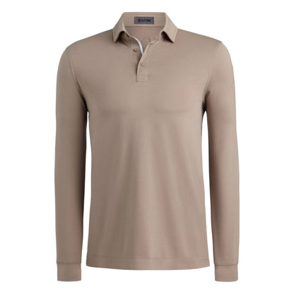 G/FORE All Play Stretch Knit Long Sleeve Golf Polo Shirt GMP000160