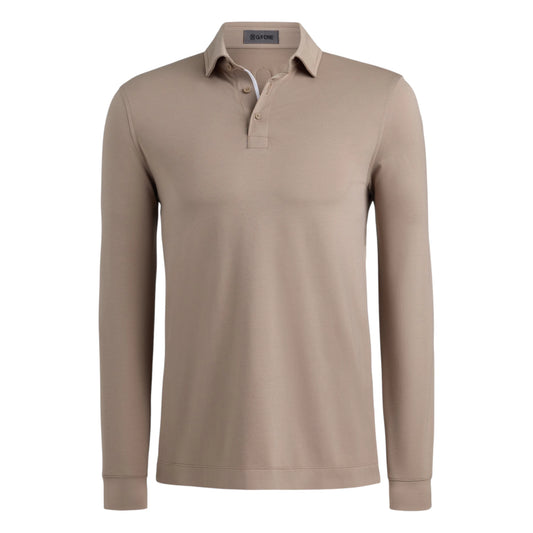 G/FORE All Play Stretch Knit Long Sleeve Golf Polo Shirt GMP000160
