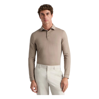 G/FORE All Play Stretch Knit Long Sleeve Golf Polo Shirt GMP000160