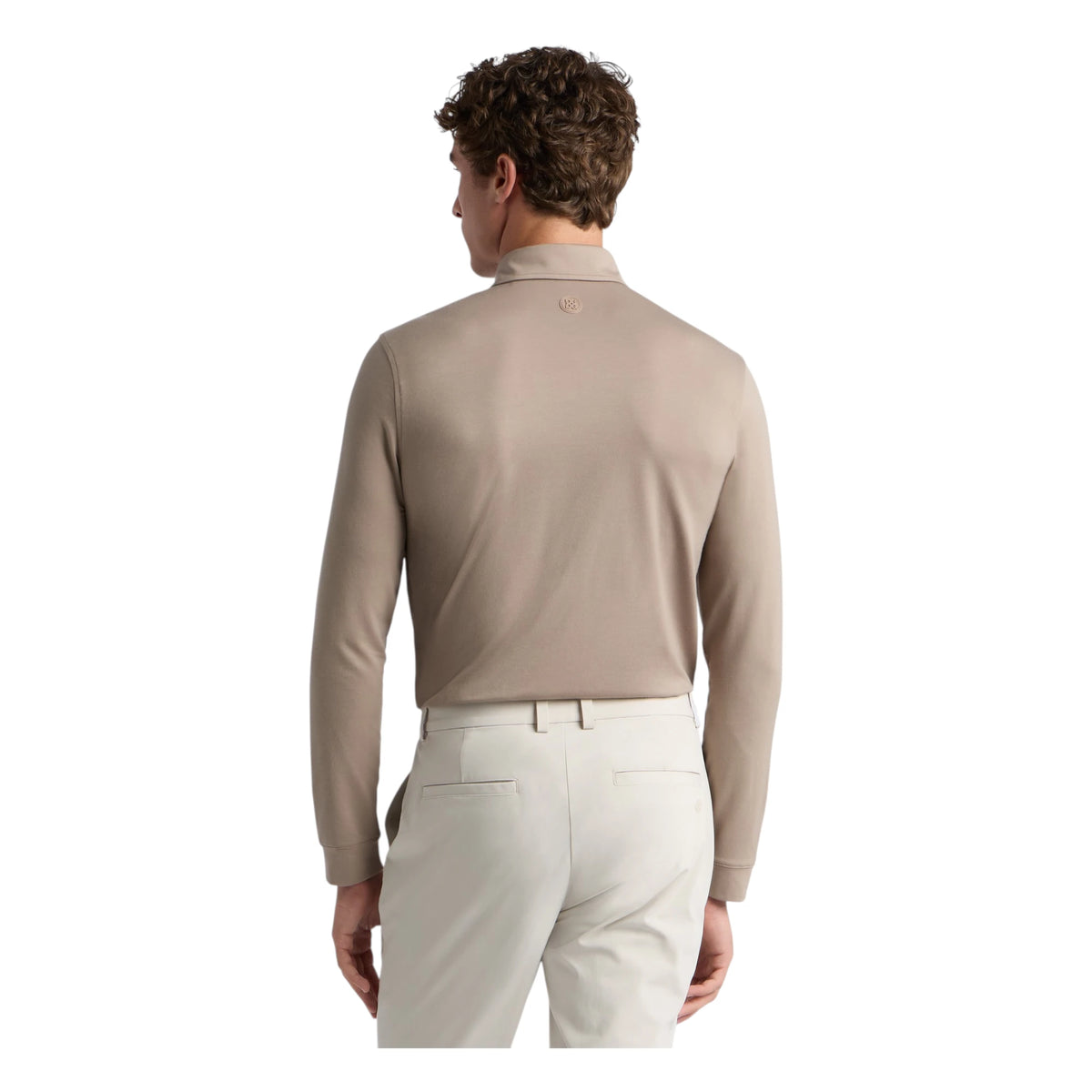 G/FORE All Play Stretch Knit Long Sleeve Golf Polo Shirt GMP000160