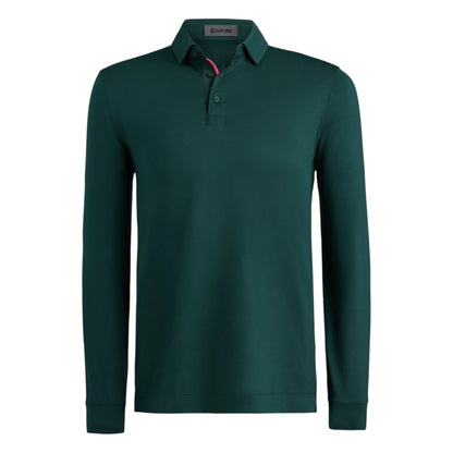 G FORE All Play Stretch Knit Long Sleeve Golf Polo Shirt GMP000160