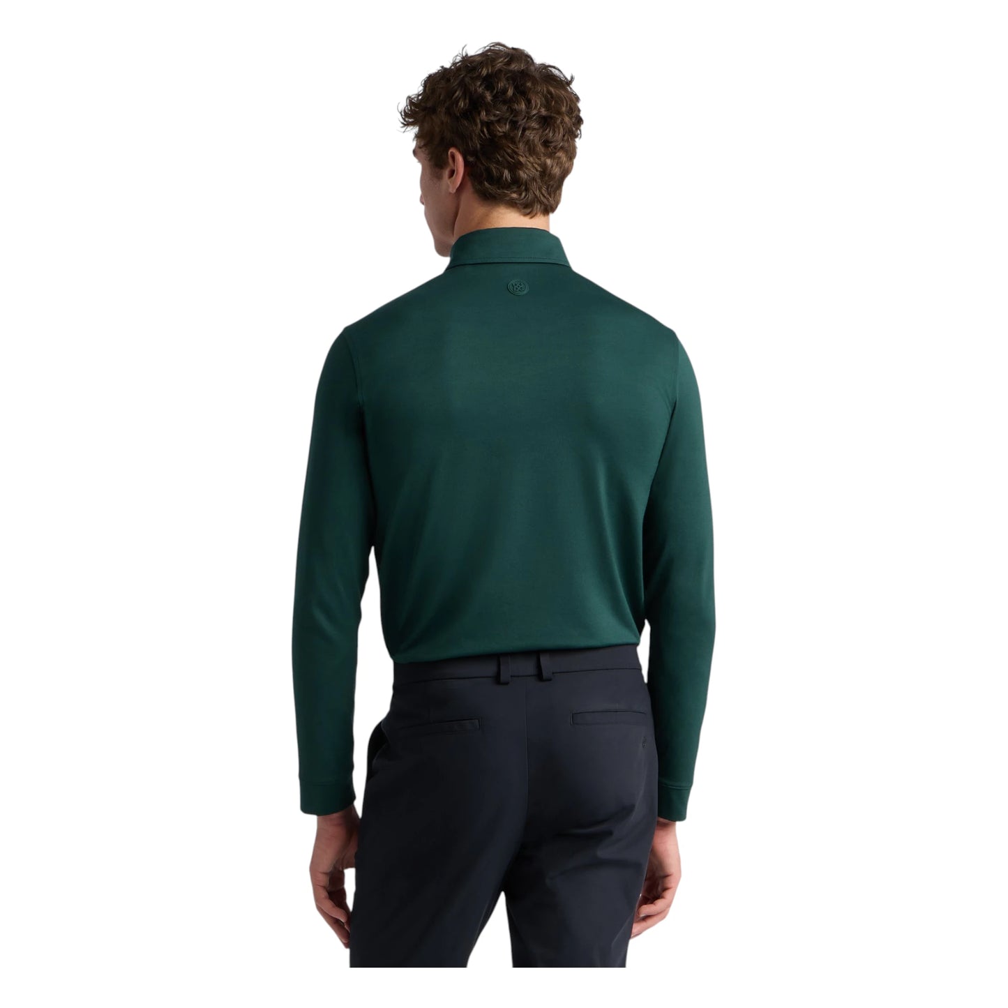 G FORE All Play Stretch Knit Long Sleeve Golf Polo Shirt GMP000160