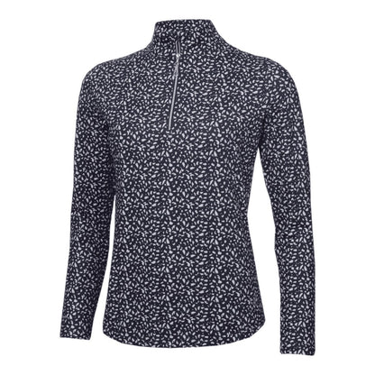 Green Lamb Ladies Keva Printed Zip Golf Top AG23984
