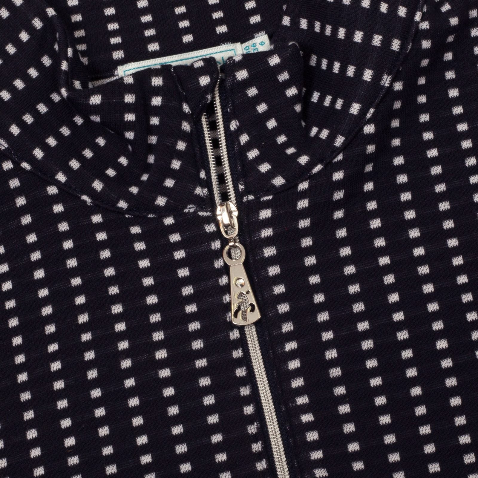 Green Lamb Ladies Kit Jacquard Zip Neck Golf Top AG23986