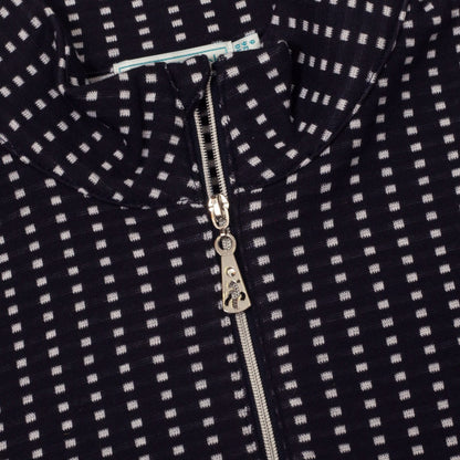 Green Lamb Ladies Kit Jacquard Zip Neck Golf Top AG23986