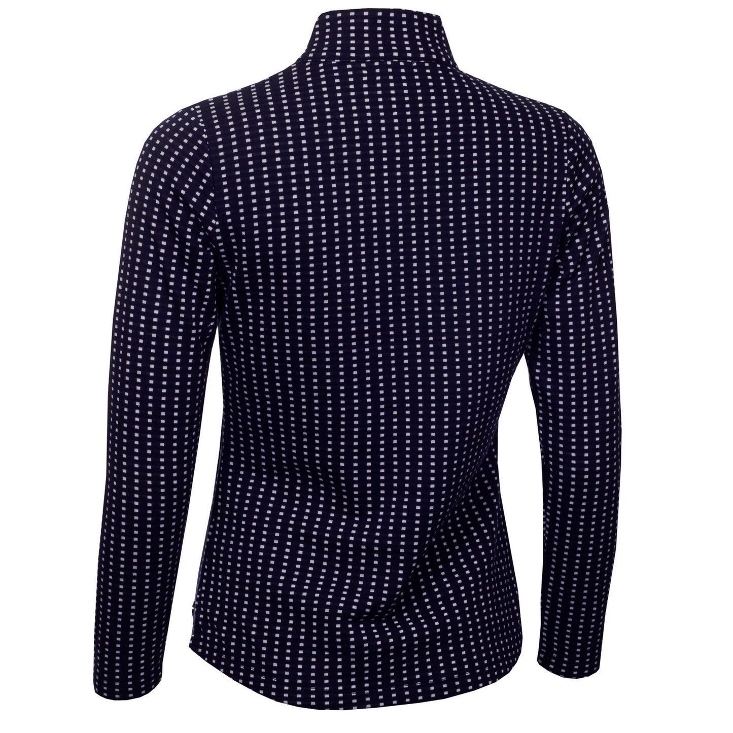 Green Lamb Ladies Kit Jacquard Zip Neck Golf Top AG23986