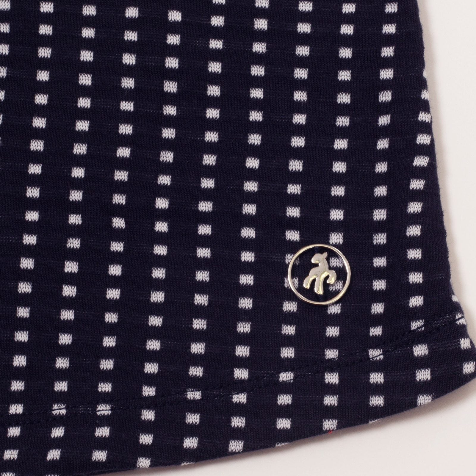 Green Lamb Ladies Kit Jacquard Zip Neck Golf Top AG23986