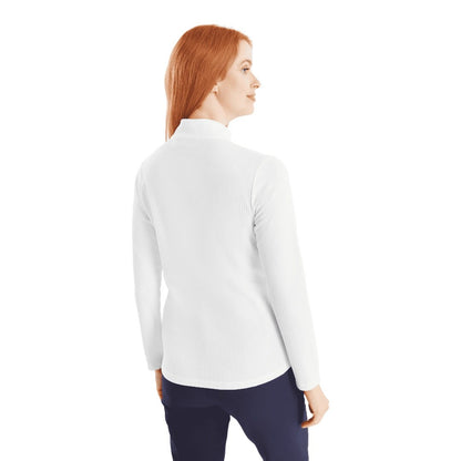 Green Lamb Ladies Kitty Waffle Zip Neck Golf Top AG23985