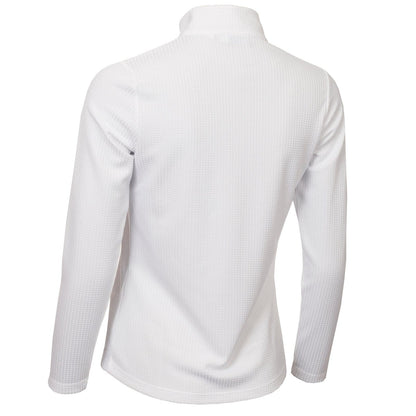 Green Lamb Ladies Kitty Waffle Zip Neck Golf Top AG23985