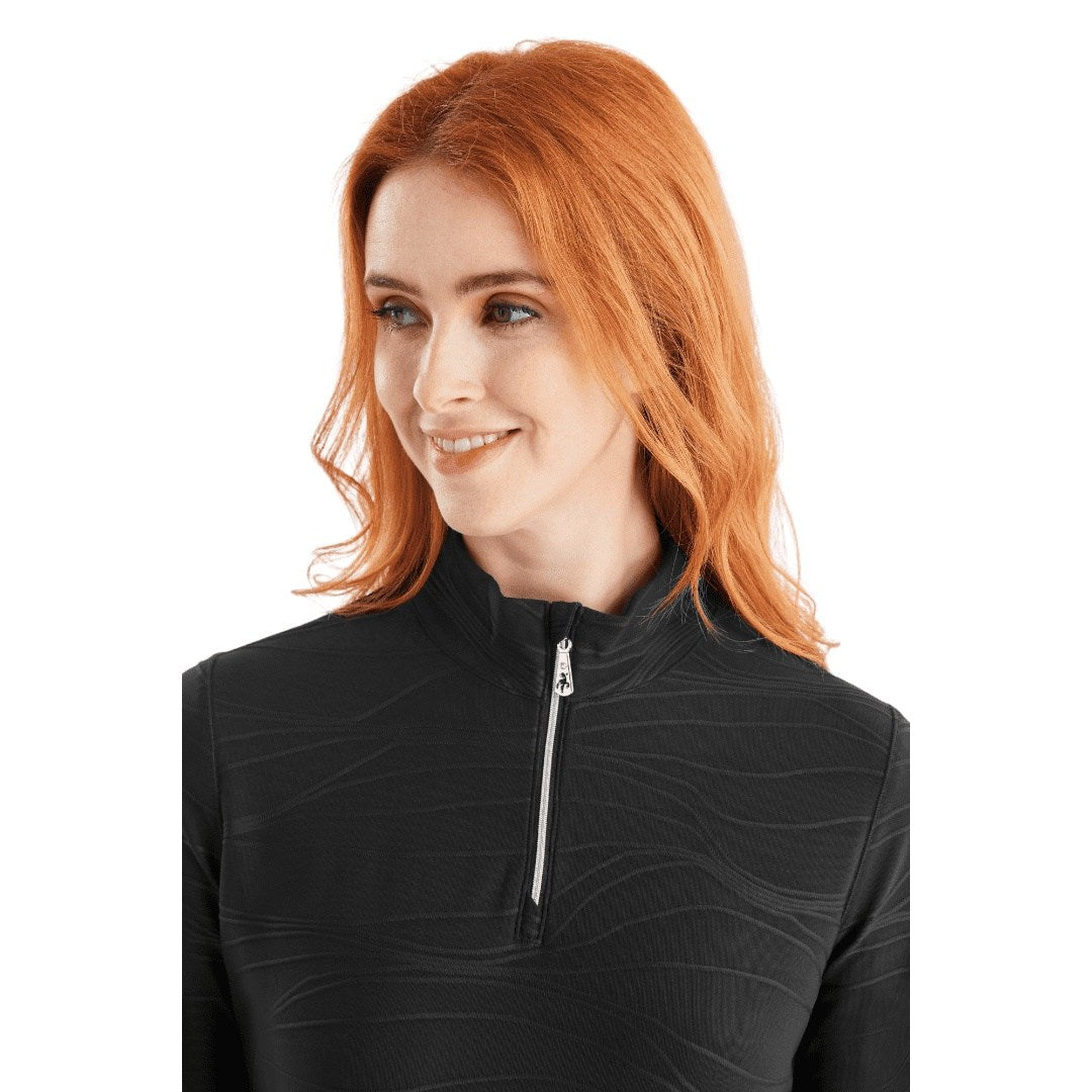 Green Lamb Ladies Kizzy Linear Zip Neck Golf Top AG23987