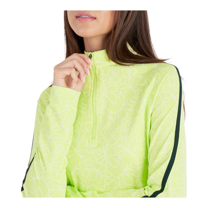 Green Lamb Ladies Mae Printed 1/2 Zip Golf Top AG24046
