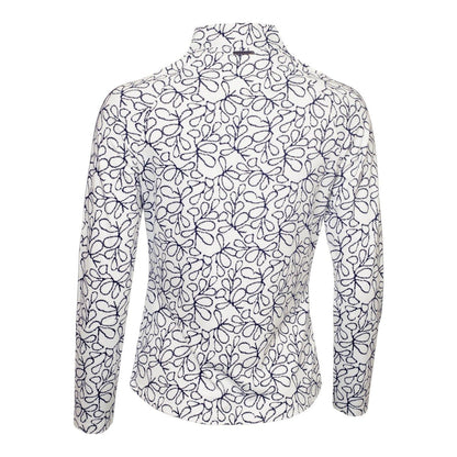 Green Lamb Ladies Mae Printed 1/2 Zip Golf Top AG24046